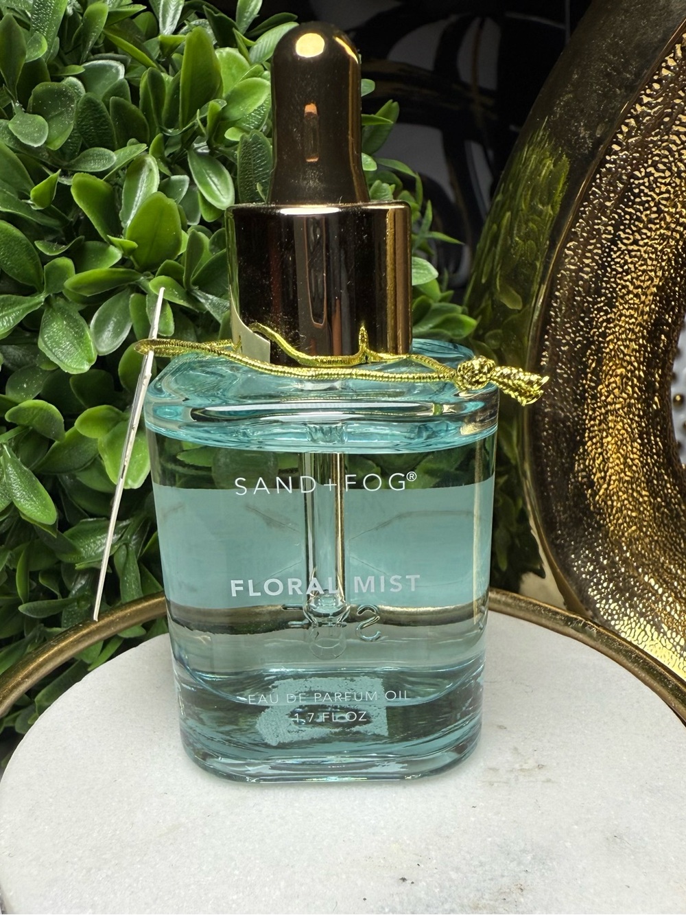 SAND + FOG Floral Mist Body Oil - Light Blue Bottle with Gold Dropper